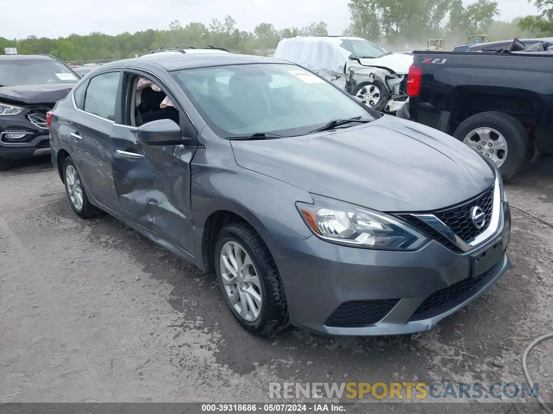 1 Photograph of a damaged car 3N1AB7AP3KY368915 NISSAN SENTRA 2019