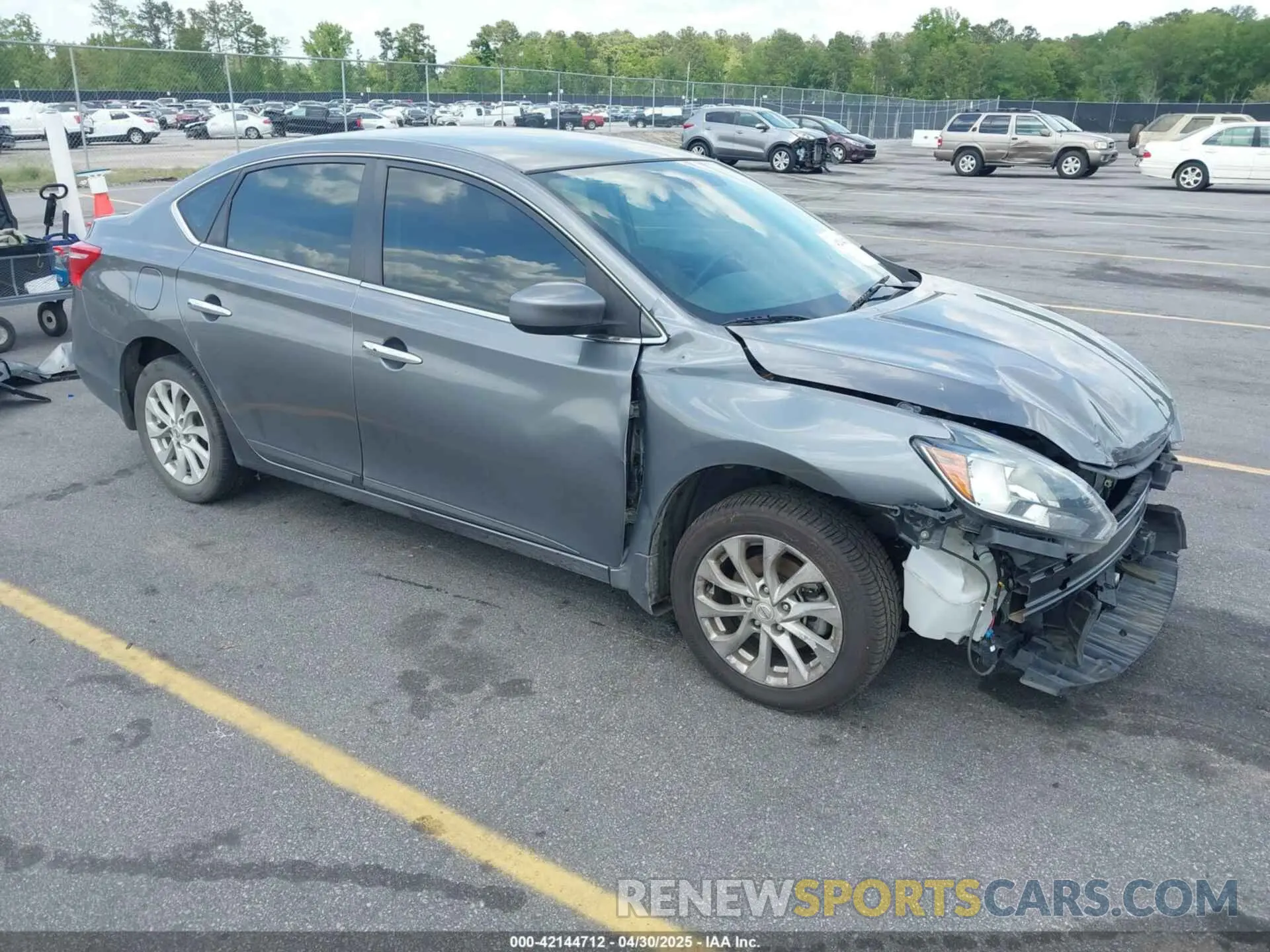 1 Photograph of a damaged car 3N1AB7AP3KY373645 NISSAN SENTRA 2019