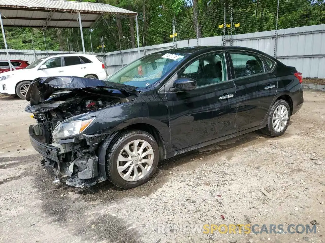 1 Photograph of a damaged car 3N1AB7AP3KY374391 NISSAN SENTRA 2019