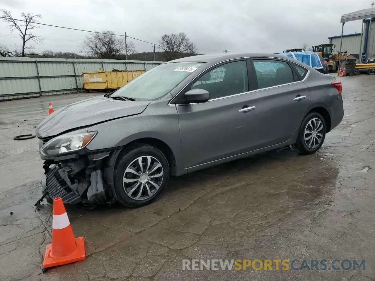 1 Photograph of a damaged car 3N1AB7AP3KY380157 NISSAN SENTRA 2019
