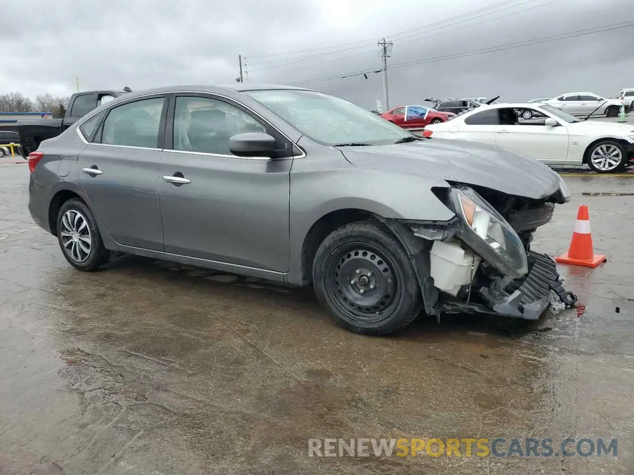 4 Photograph of a damaged car 3N1AB7AP3KY380157 NISSAN SENTRA 2019
