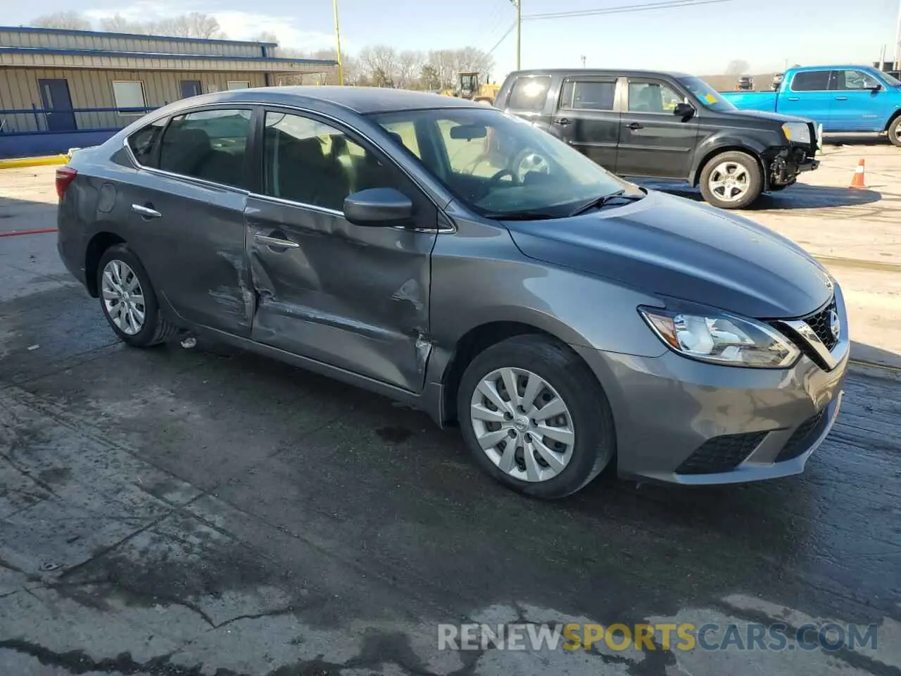 4 Photograph of a damaged car 3N1AB7AP3KY381647 NISSAN SENTRA 2019