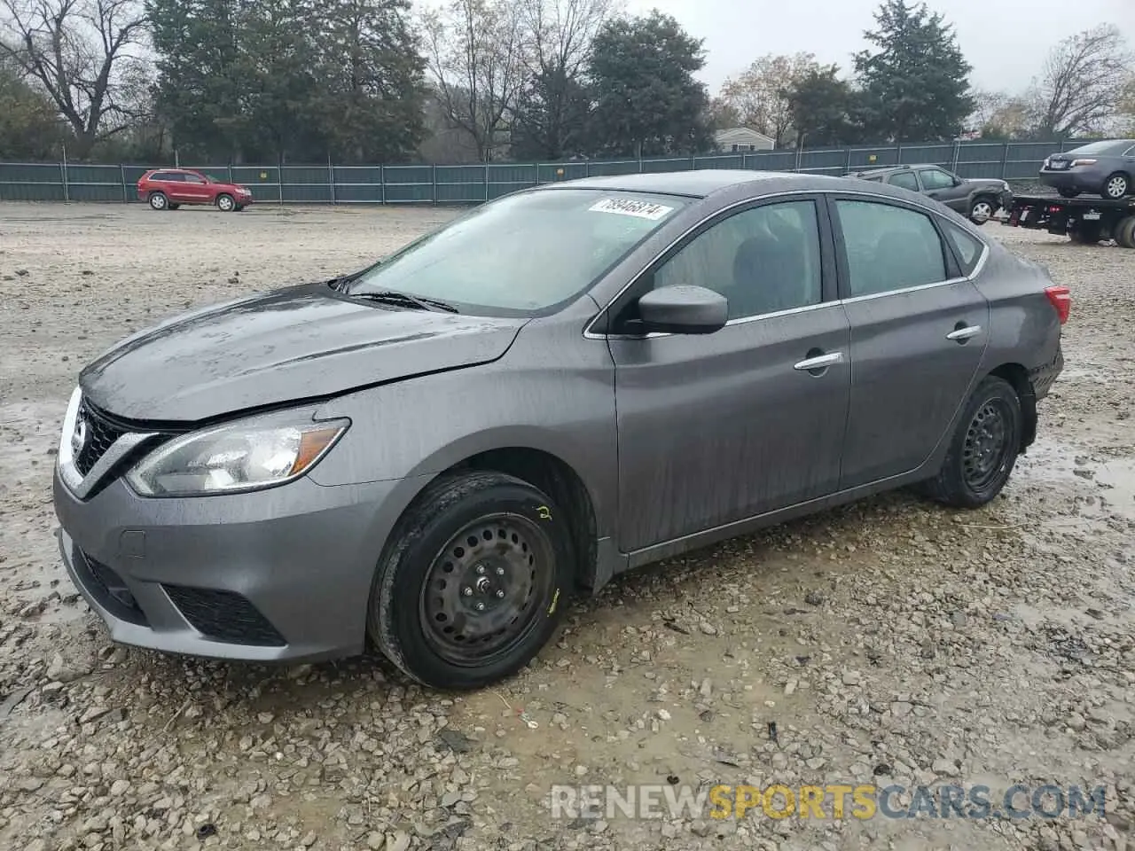 1 Photograph of a damaged car 3N1AB7AP3KY386296 NISSAN SENTRA 2019