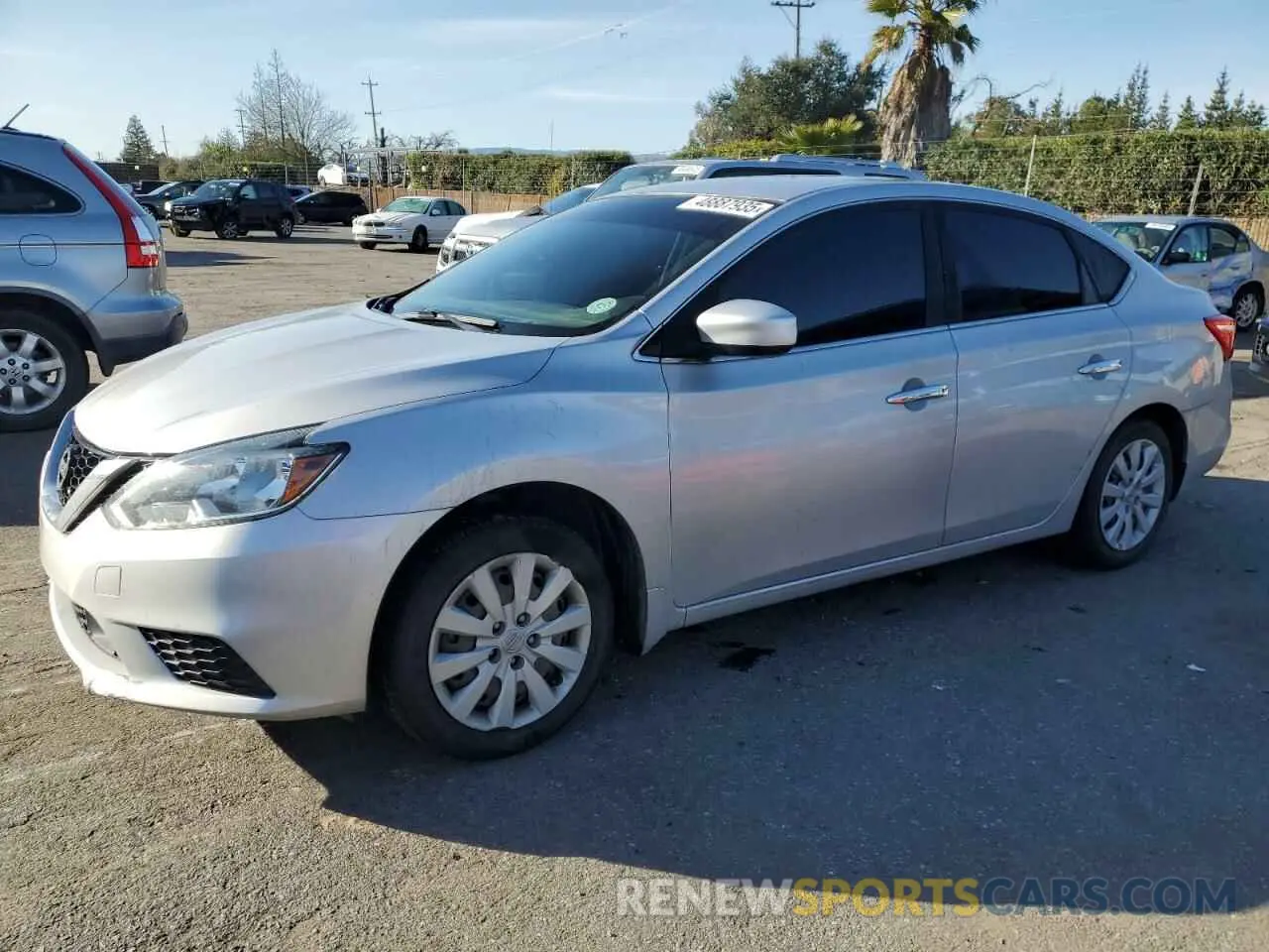 1 Photograph of a damaged car 3N1AB7AP3KY386671 NISSAN SENTRA 2019