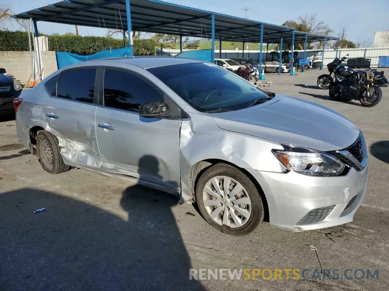 4 Photograph of a damaged car 3N1AB7AP3KY386671 NISSAN SENTRA 2019