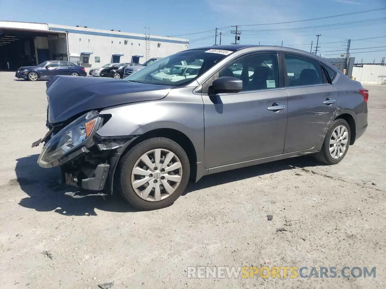 1 Photograph of a damaged car 3N1AB7AP3KY401007 NISSAN SENTRA 2019