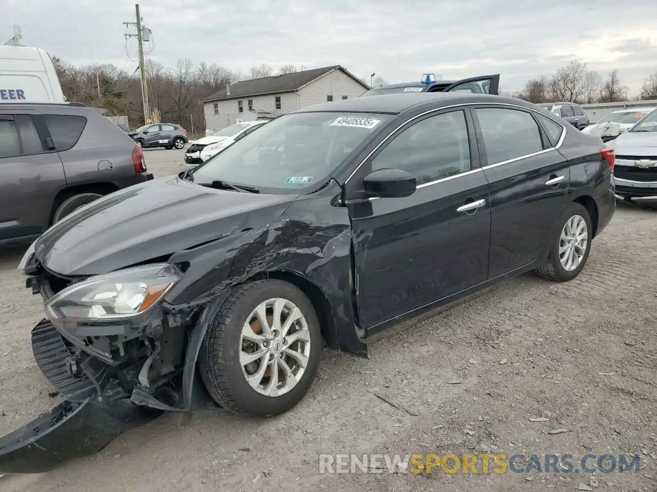 1 Photograph of a damaged car 3N1AB7AP3KY404683 NISSAN SENTRA 2019