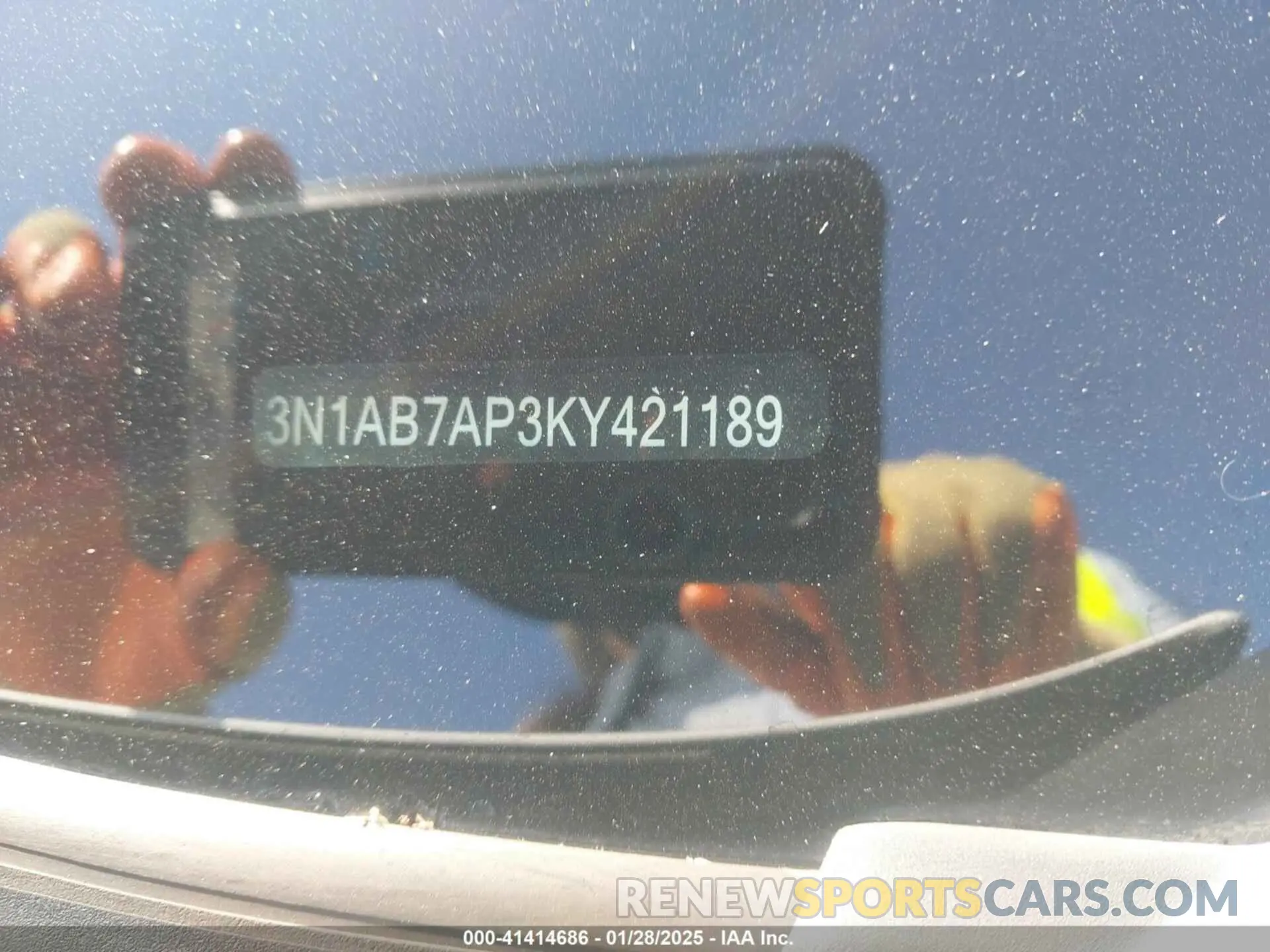 9 Photograph of a damaged car 3N1AB7AP3KY421189 NISSAN SENTRA 2019