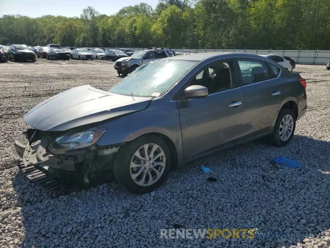 1 Photograph of a damaged car 3N1AB7AP3KY428711 NISSAN SENTRA 2019
