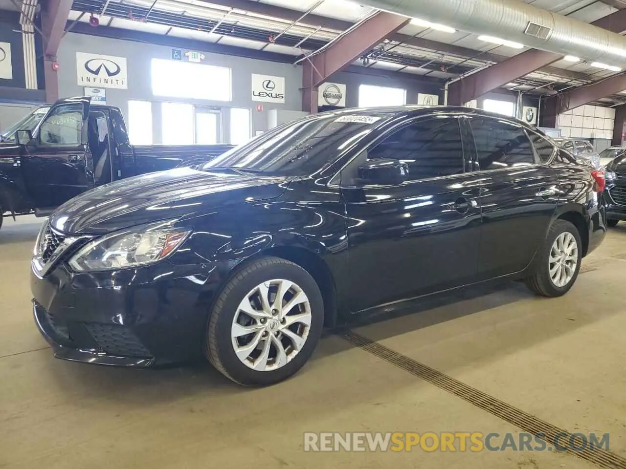 1 Photograph of a damaged car 3N1AB7AP3KY435481 NISSAN SENTRA 2019