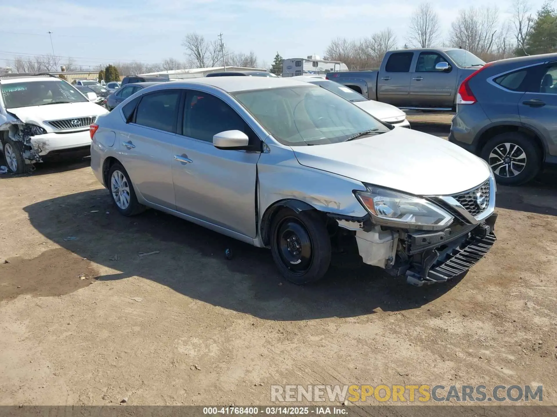 1 Photograph of a damaged car 3N1AB7AP3KY445072 NISSAN SENTRA 2019