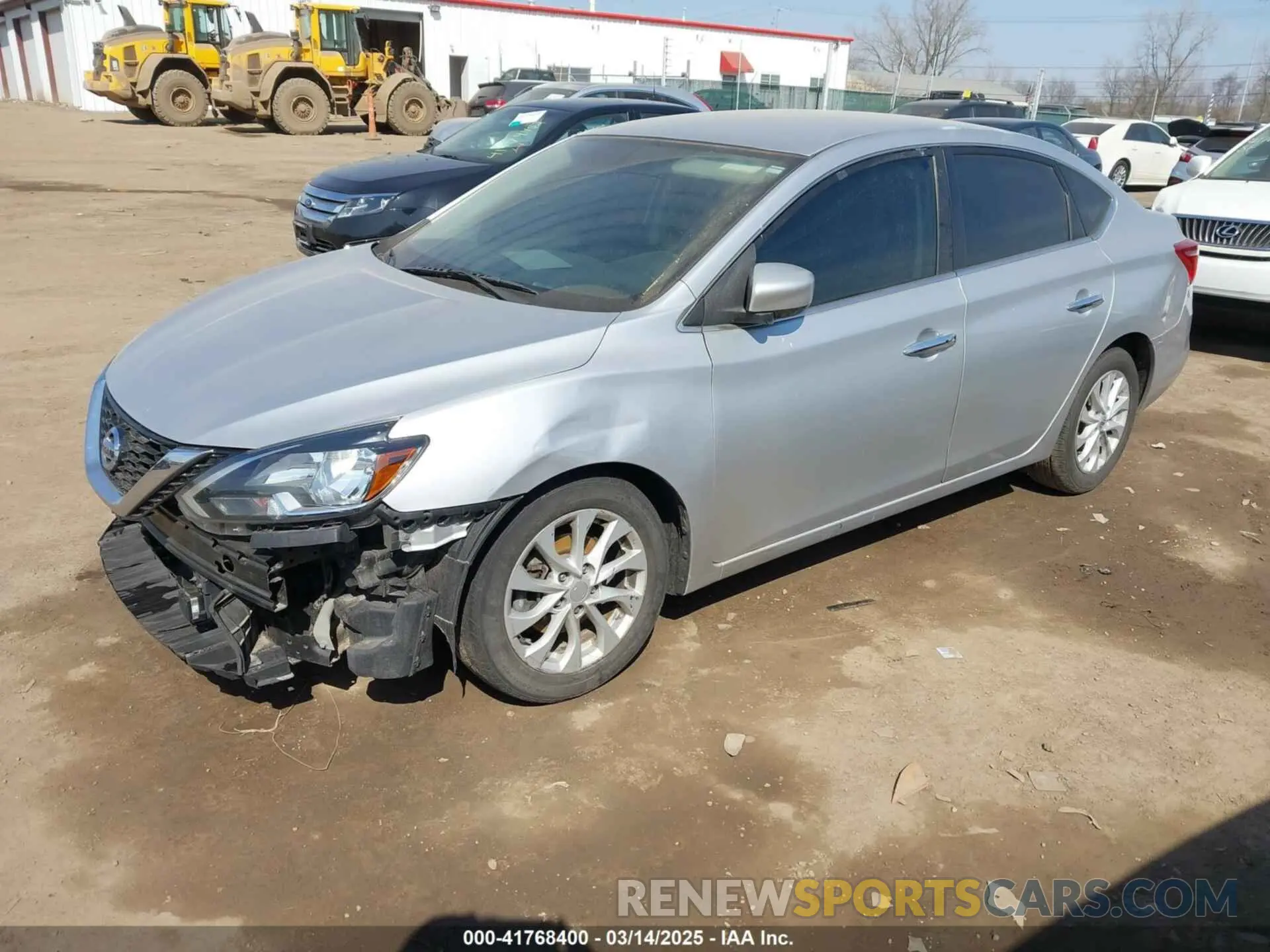2 Photograph of a damaged car 3N1AB7AP3KY445072 NISSAN SENTRA 2019
