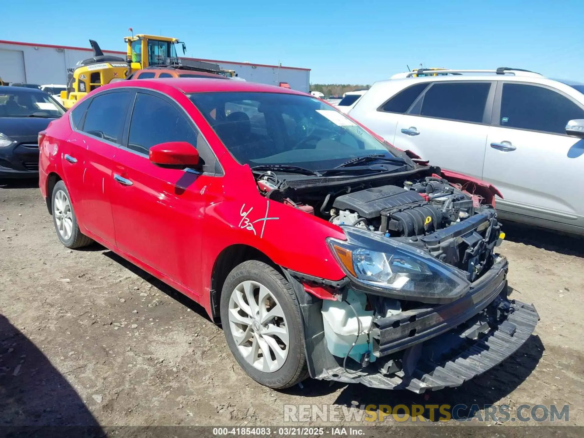 1 Photograph of a damaged car 3N1AB7AP4KL603612 NISSAN SENTRA 2019