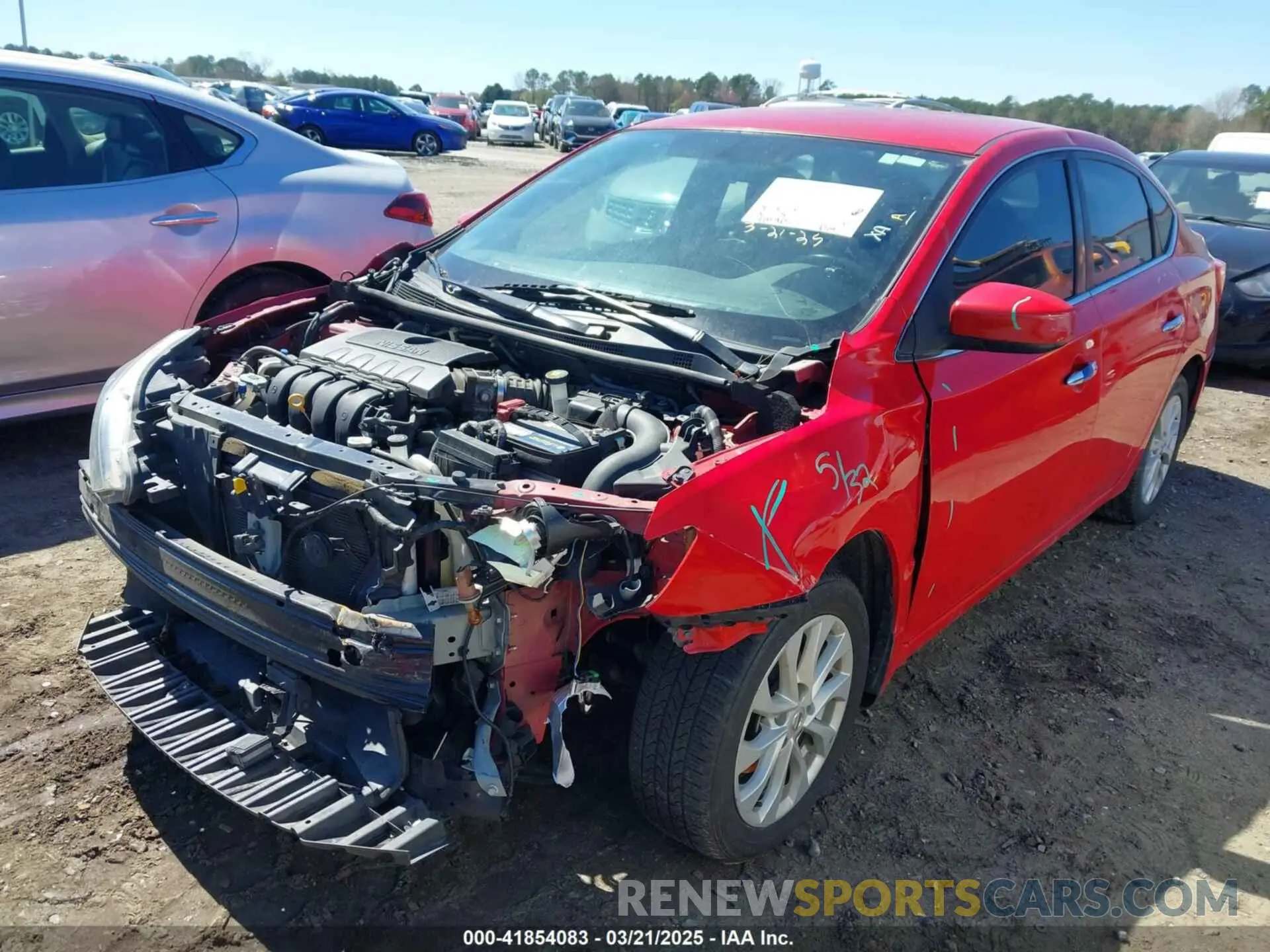 2 Photograph of a damaged car 3N1AB7AP4KL603612 NISSAN SENTRA 2019