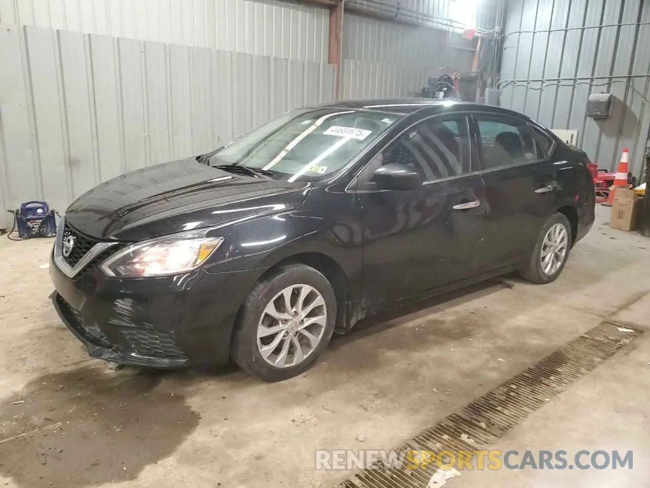 1 Photograph of a damaged car 3N1AB7AP4KL606977 NISSAN SENTRA 2019