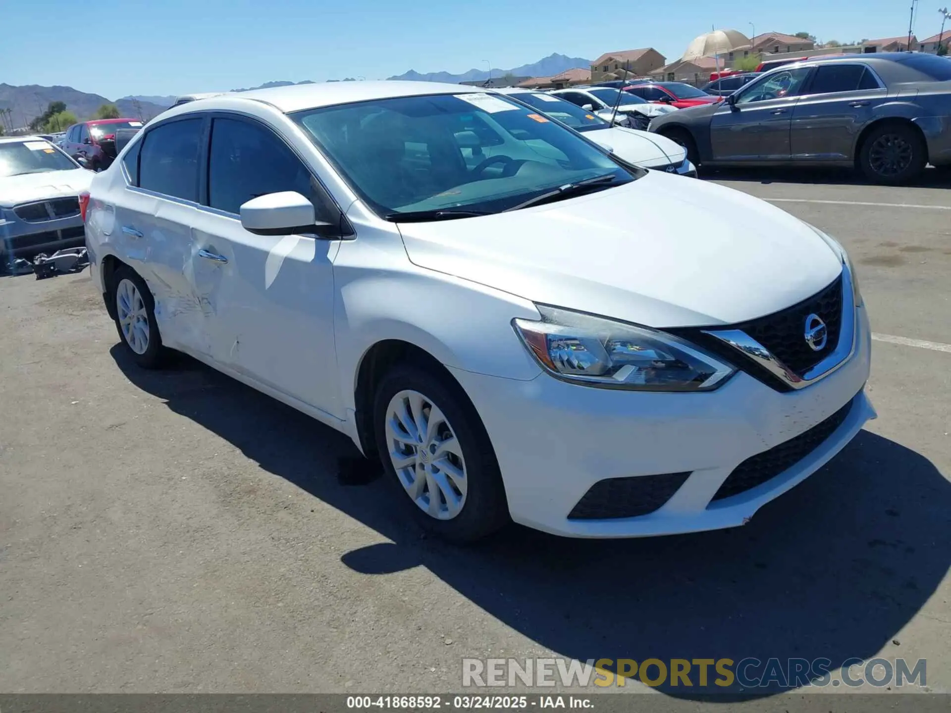 1 Photograph of a damaged car 3N1AB7AP4KL607725 NISSAN SENTRA 2019