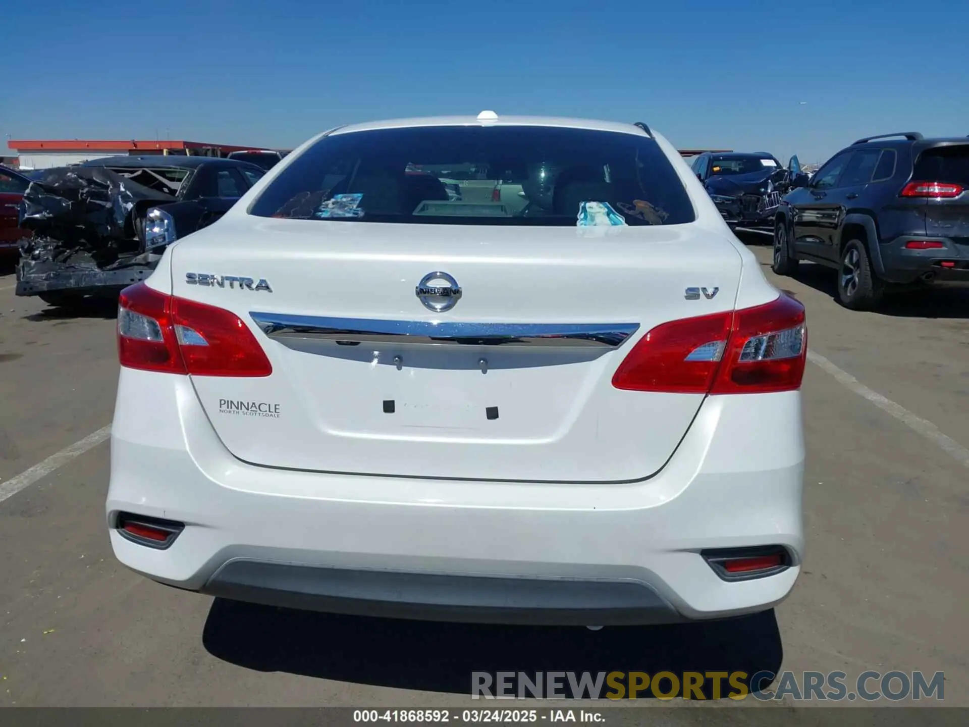 16 Photograph of a damaged car 3N1AB7AP4KL607725 NISSAN SENTRA 2019
