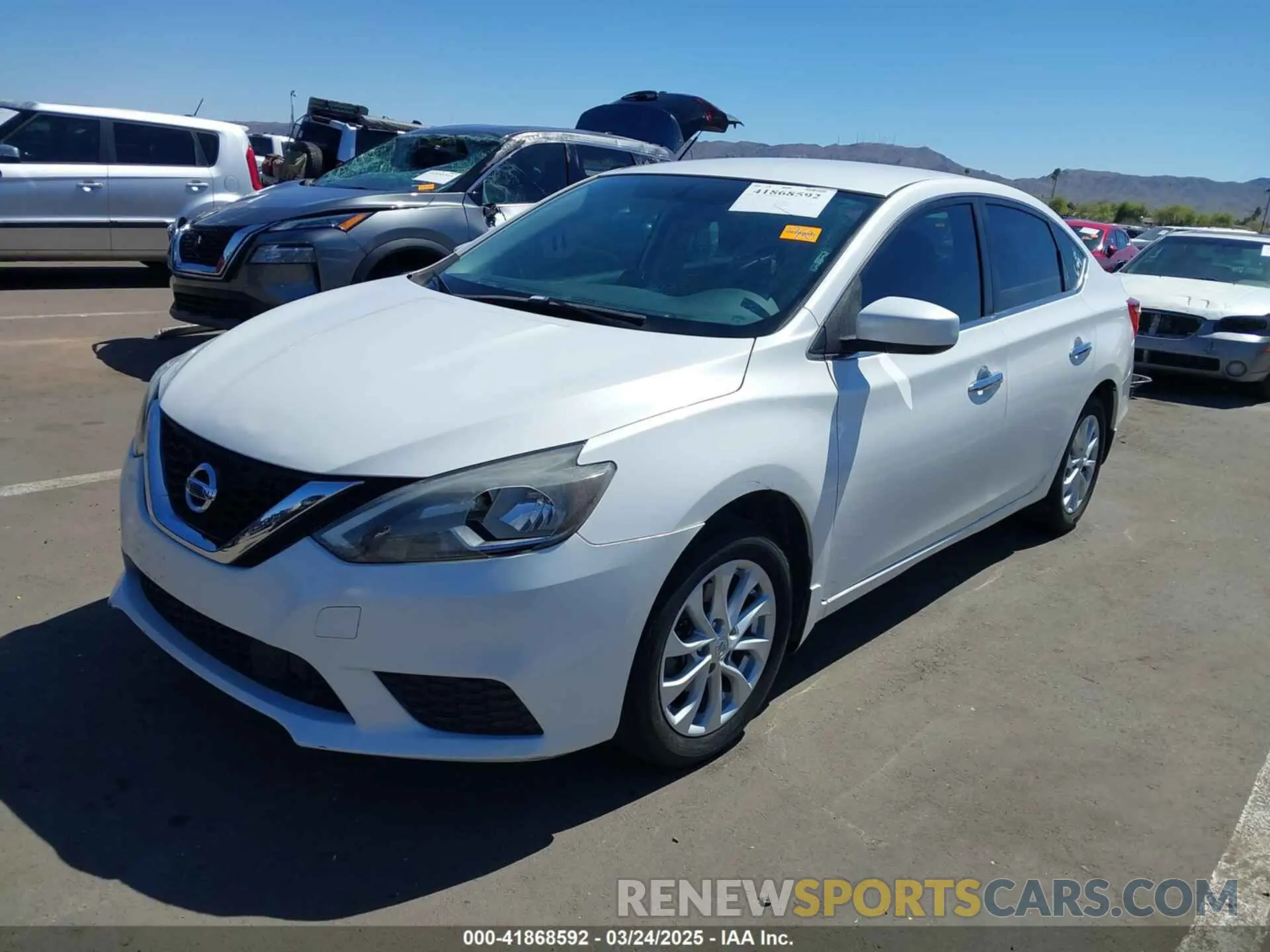 2 Photograph of a damaged car 3N1AB7AP4KL607725 NISSAN SENTRA 2019