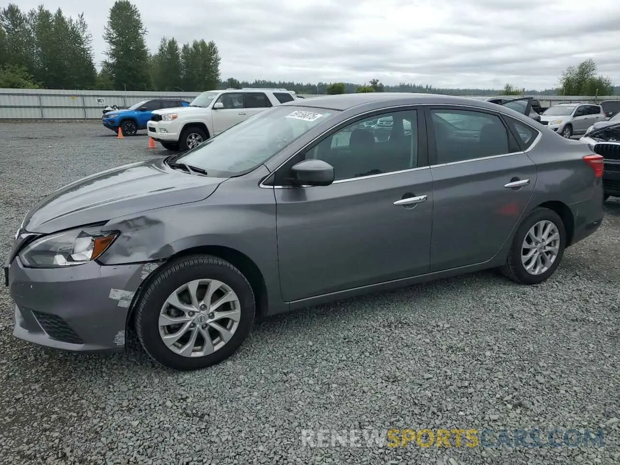 1 Photograph of a damaged car 3N1AB7AP4KL621205 NISSAN SENTRA 2019