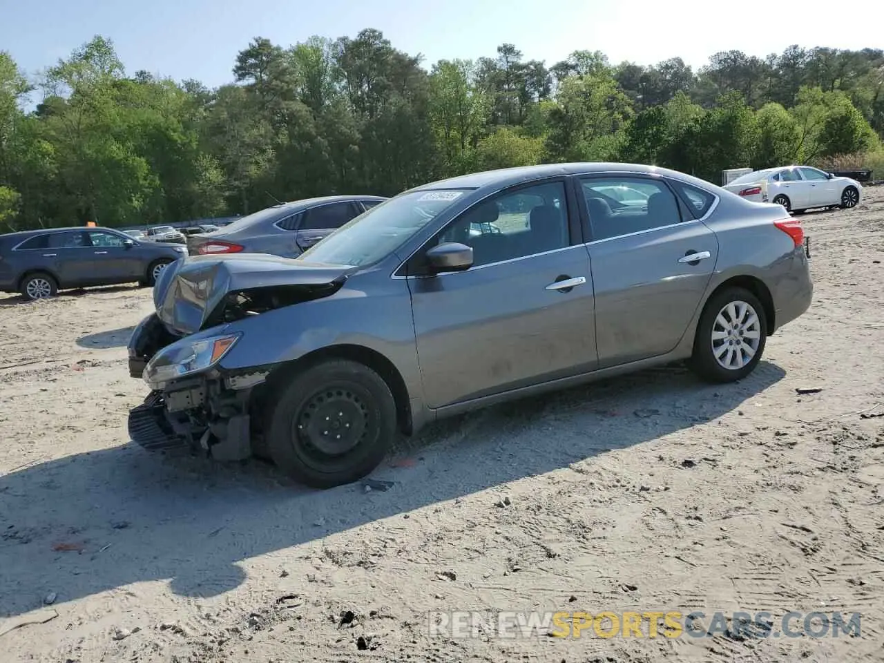 1 Photograph of a damaged car 3N1AB7AP4KY221034 NISSAN SENTRA 2019