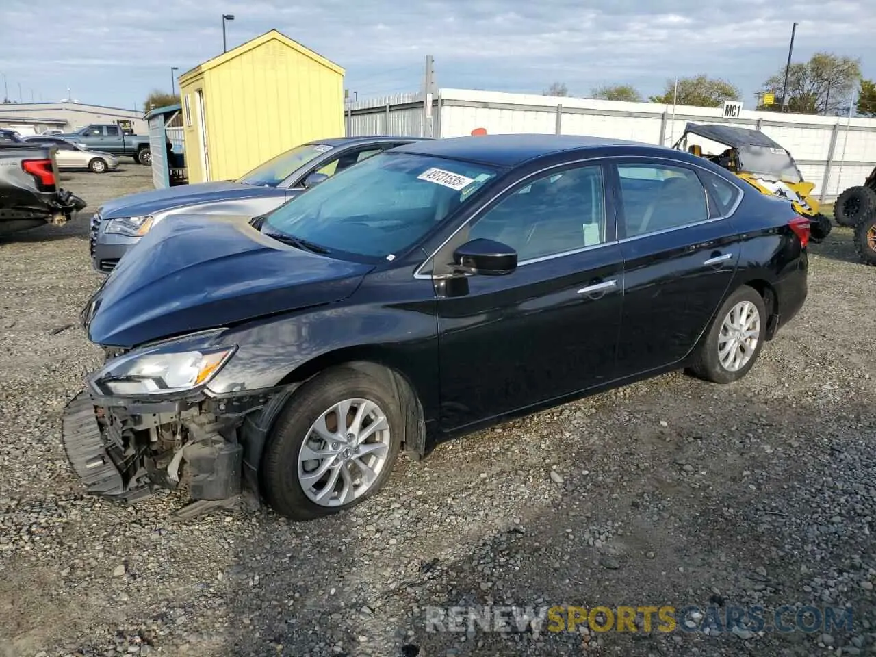 1 Photograph of a damaged car 3N1AB7AP4KY223589 NISSAN SENTRA 2019