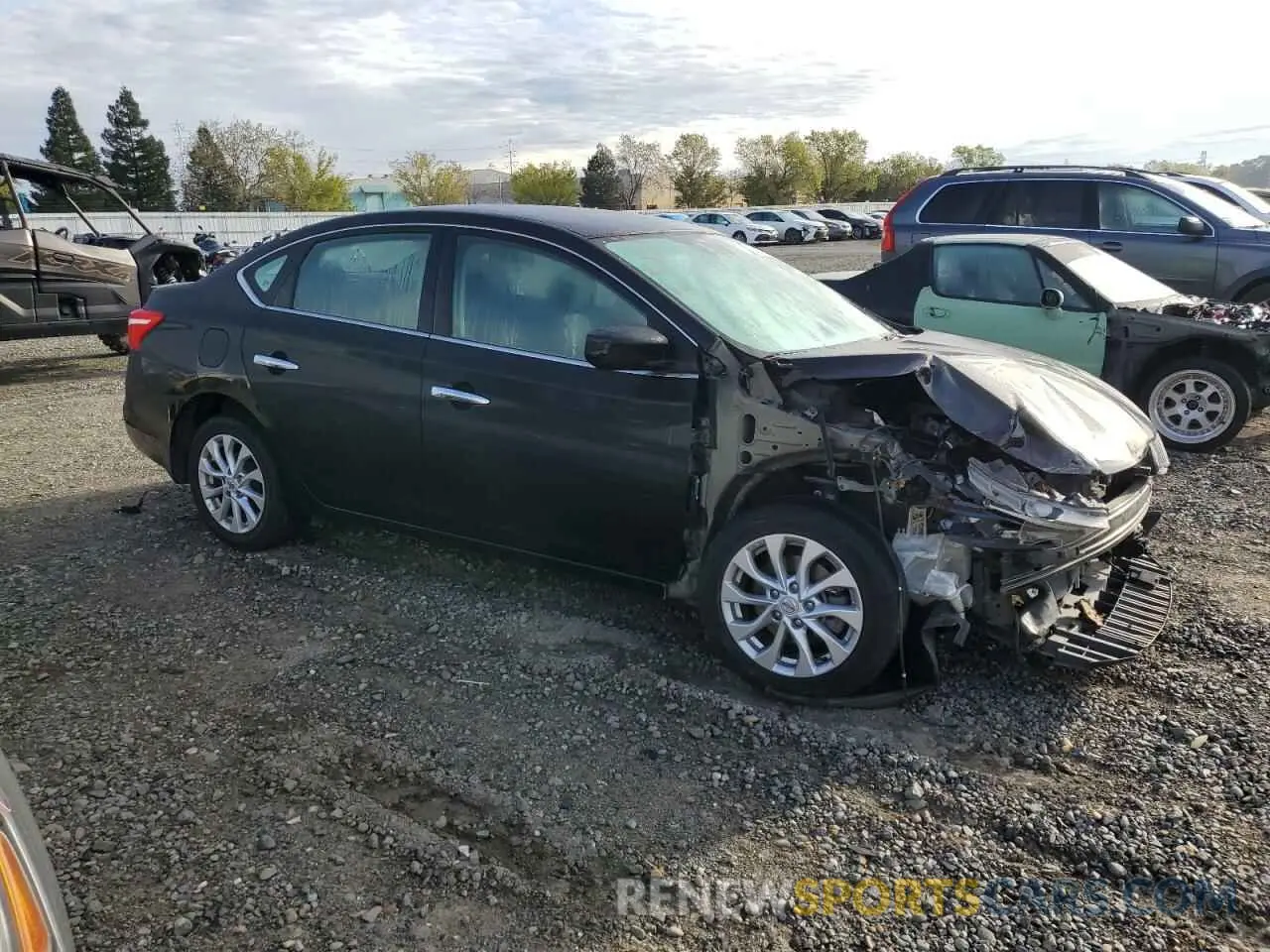 4 Photograph of a damaged car 3N1AB7AP4KY223589 NISSAN SENTRA 2019
