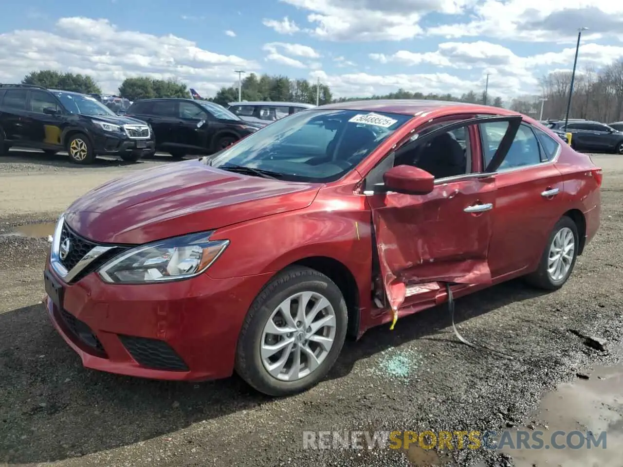 1 Photograph of a damaged car 3N1AB7AP4KY240196 NISSAN SENTRA 2019