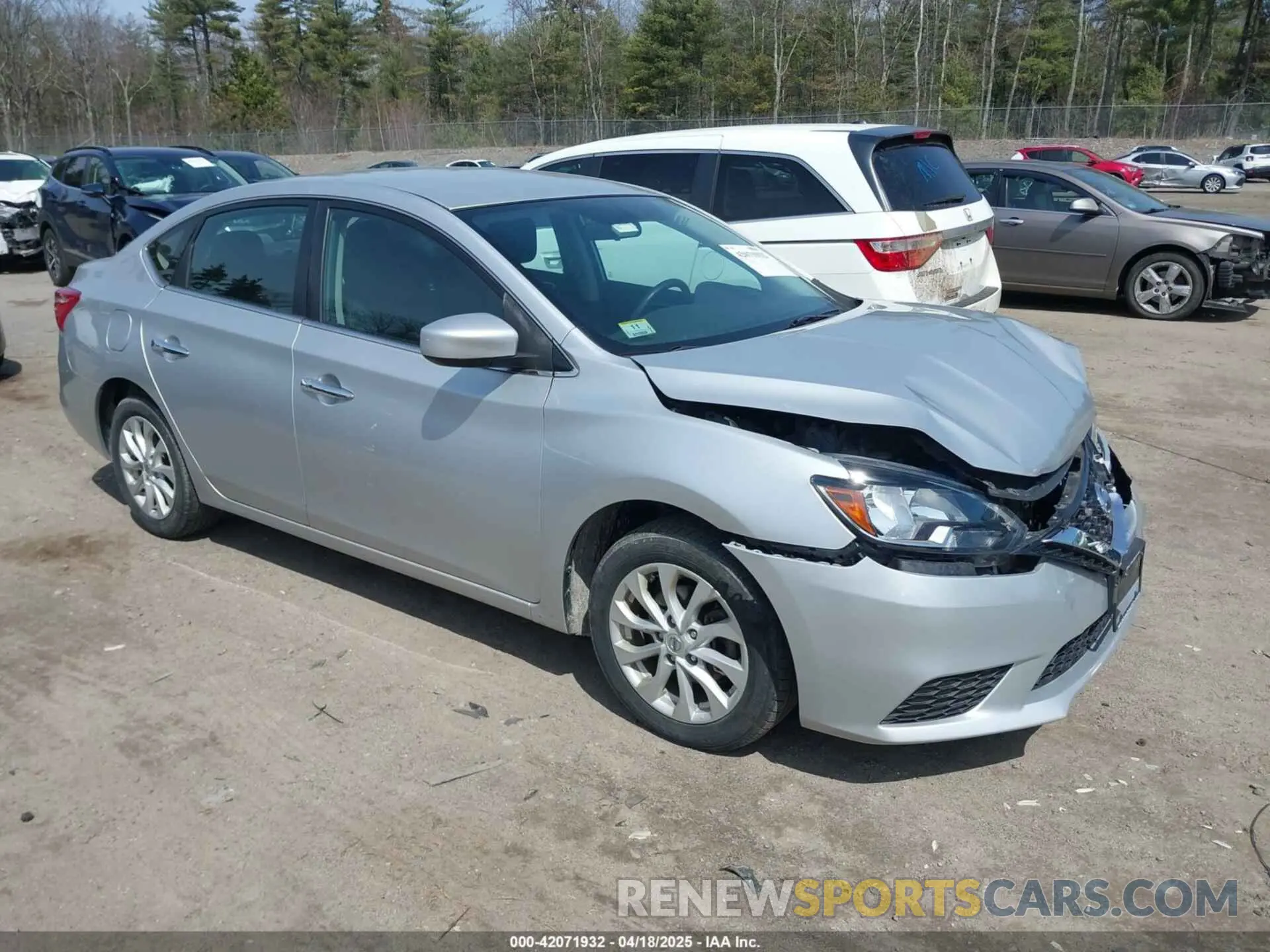 1 Photograph of a damaged car 3N1AB7AP4KY266328 NISSAN SENTRA 2019