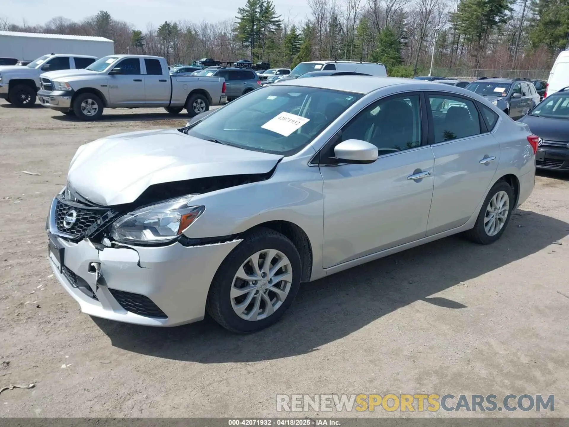 2 Photograph of a damaged car 3N1AB7AP4KY266328 NISSAN SENTRA 2019