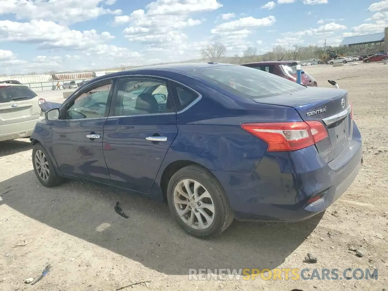 2 Photograph of a damaged car 3N1AB7AP4KY280505 NISSAN SENTRA 2019