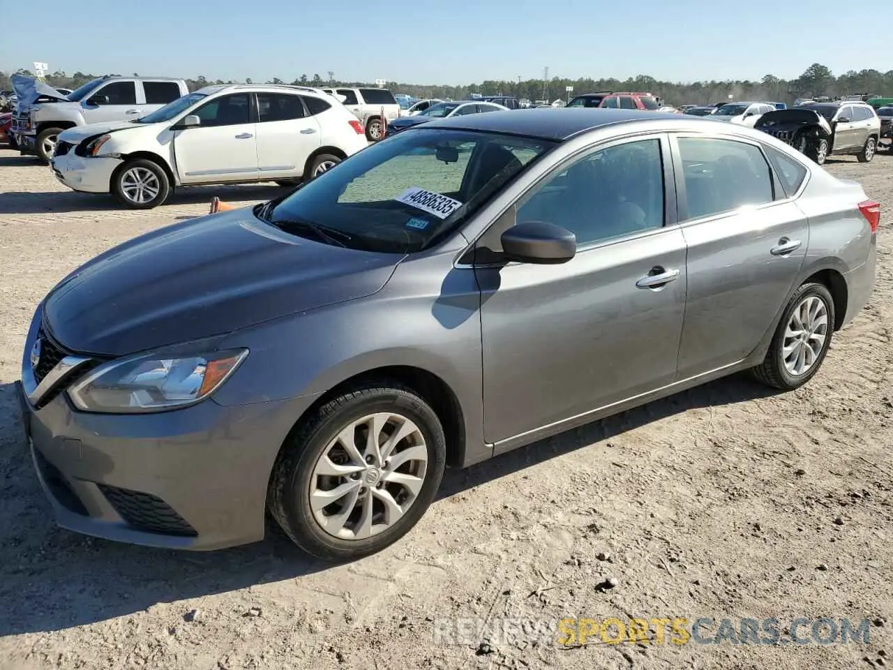 1 Photograph of a damaged car 3N1AB7AP4KY284098 NISSAN SENTRA 2019