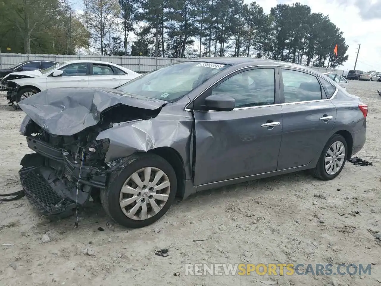 1 Photograph of a damaged car 3N1AB7AP4KY291794 NISSAN SENTRA 2019