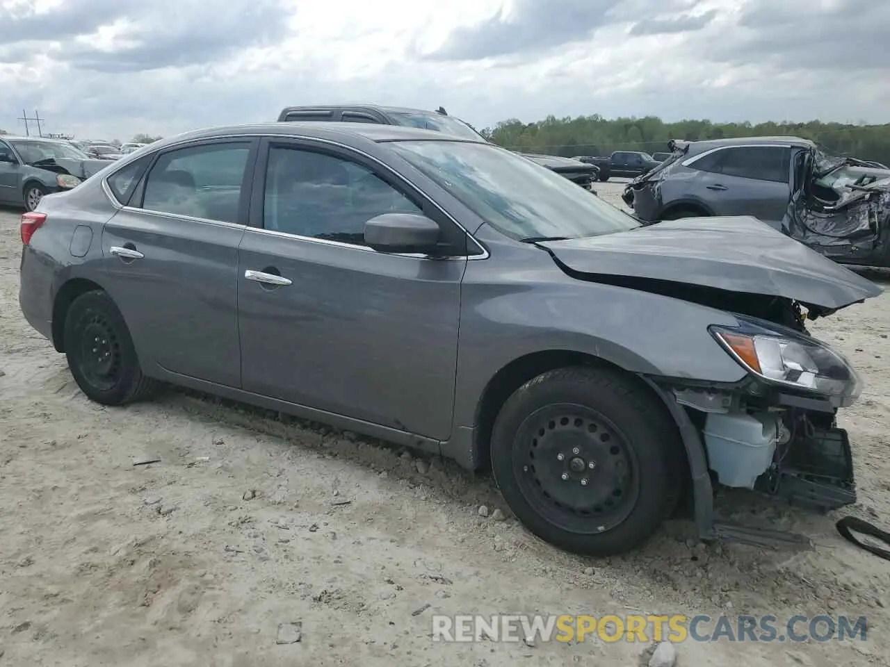 4 Photograph of a damaged car 3N1AB7AP4KY291794 NISSAN SENTRA 2019