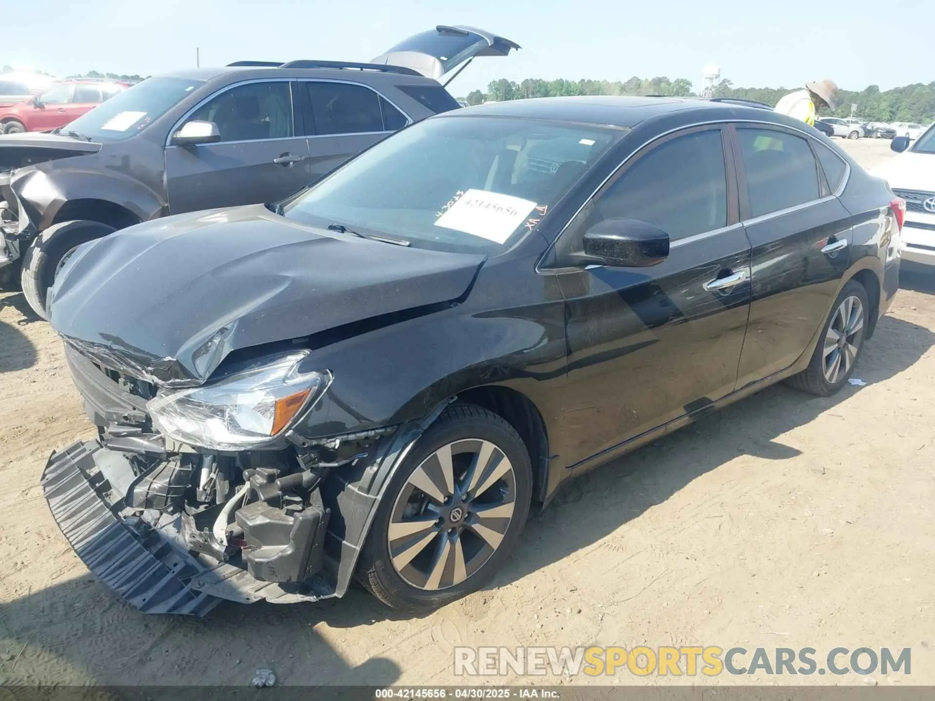2 Photograph of a damaged car 3N1AB7AP4KY301918 NISSAN SENTRA 2019