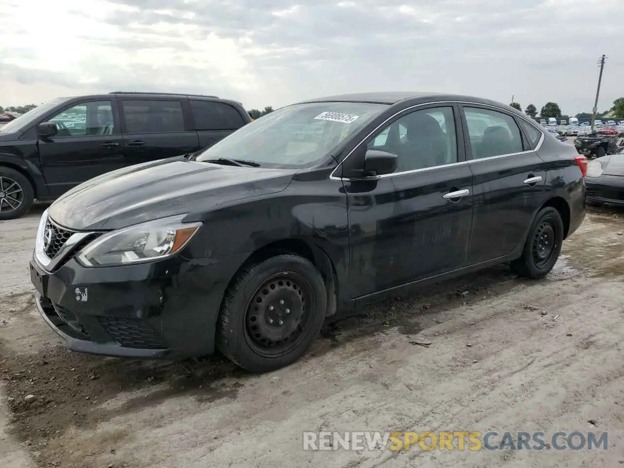 1 Photograph of a damaged car 3N1AB7AP4KY310988 NISSAN SENTRA 2019