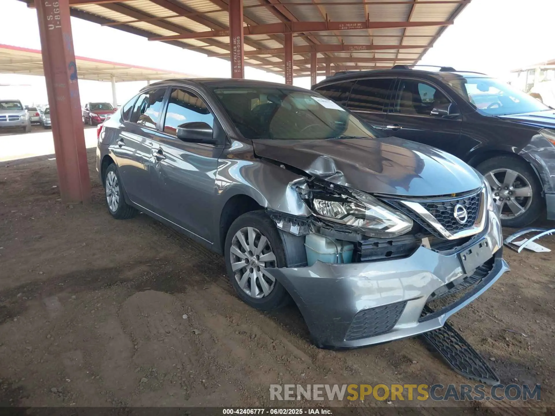 1 Photograph of a damaged car 3N1AB7AP4KY312157 NISSAN SENTRA 2019