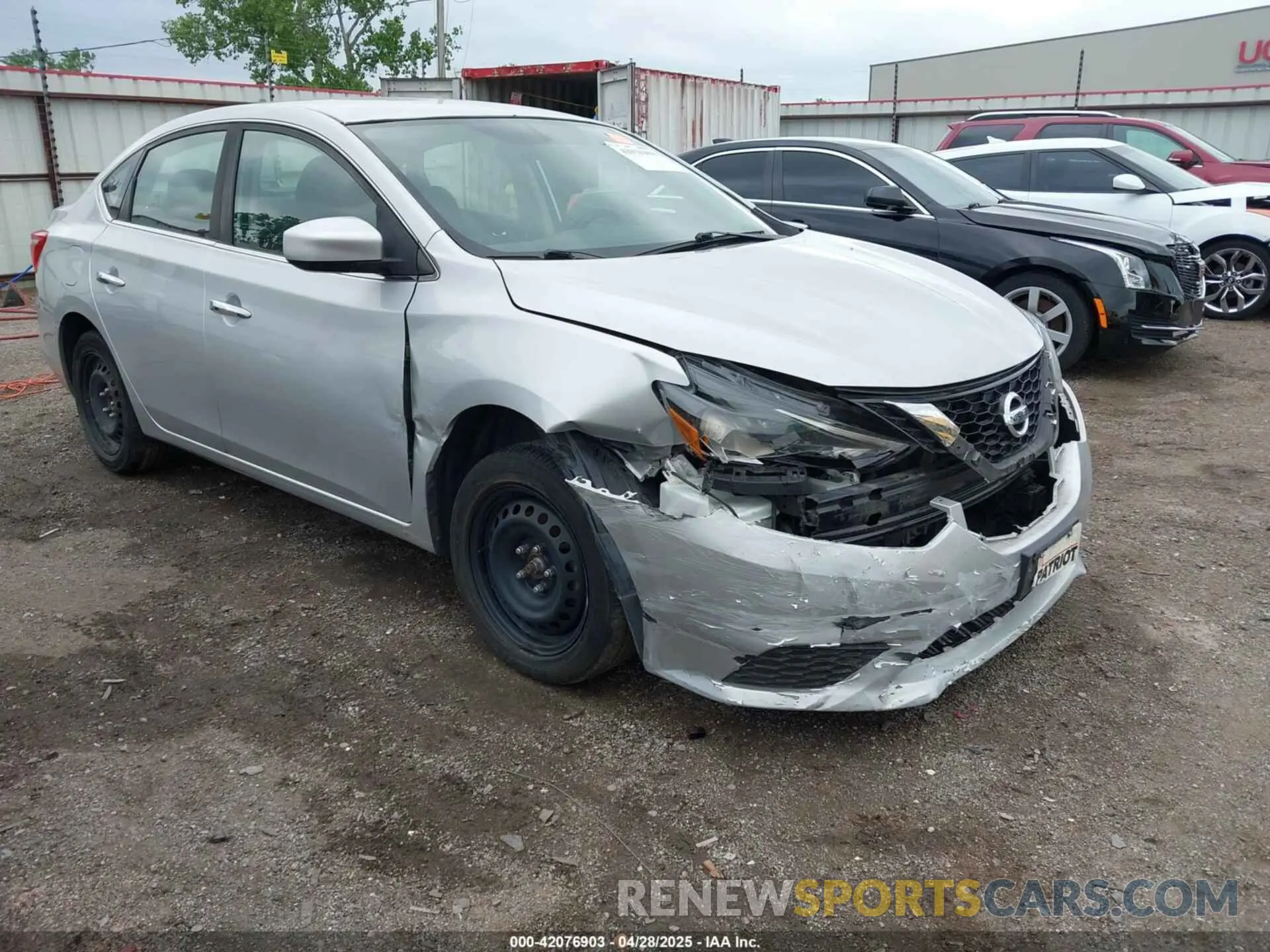 1 Photograph of a damaged car 3N1AB7AP4KY316287 NISSAN SENTRA 2019