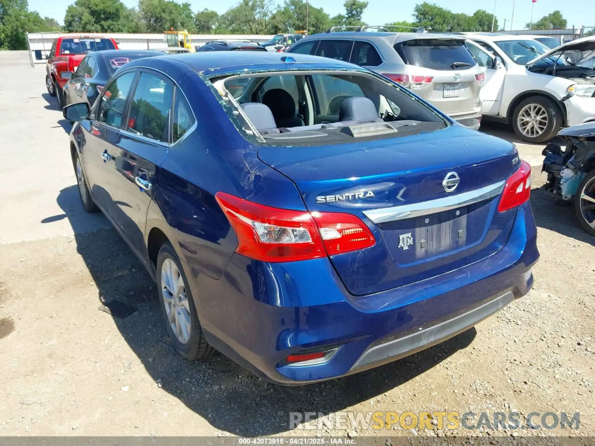 3 Photograph of a damaged car 3N1AB7AP4KY318783 NISSAN SENTRA 2019
