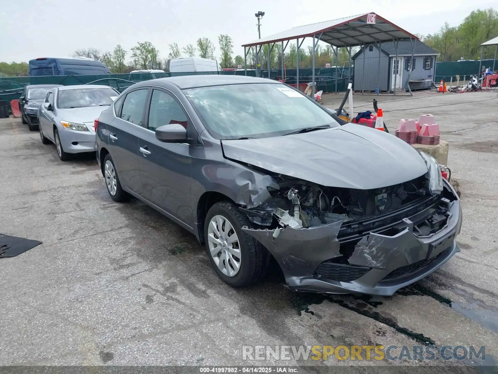 1 Photograph of a damaged car 3N1AB7AP4KY322090 NISSAN SENTRA 2019