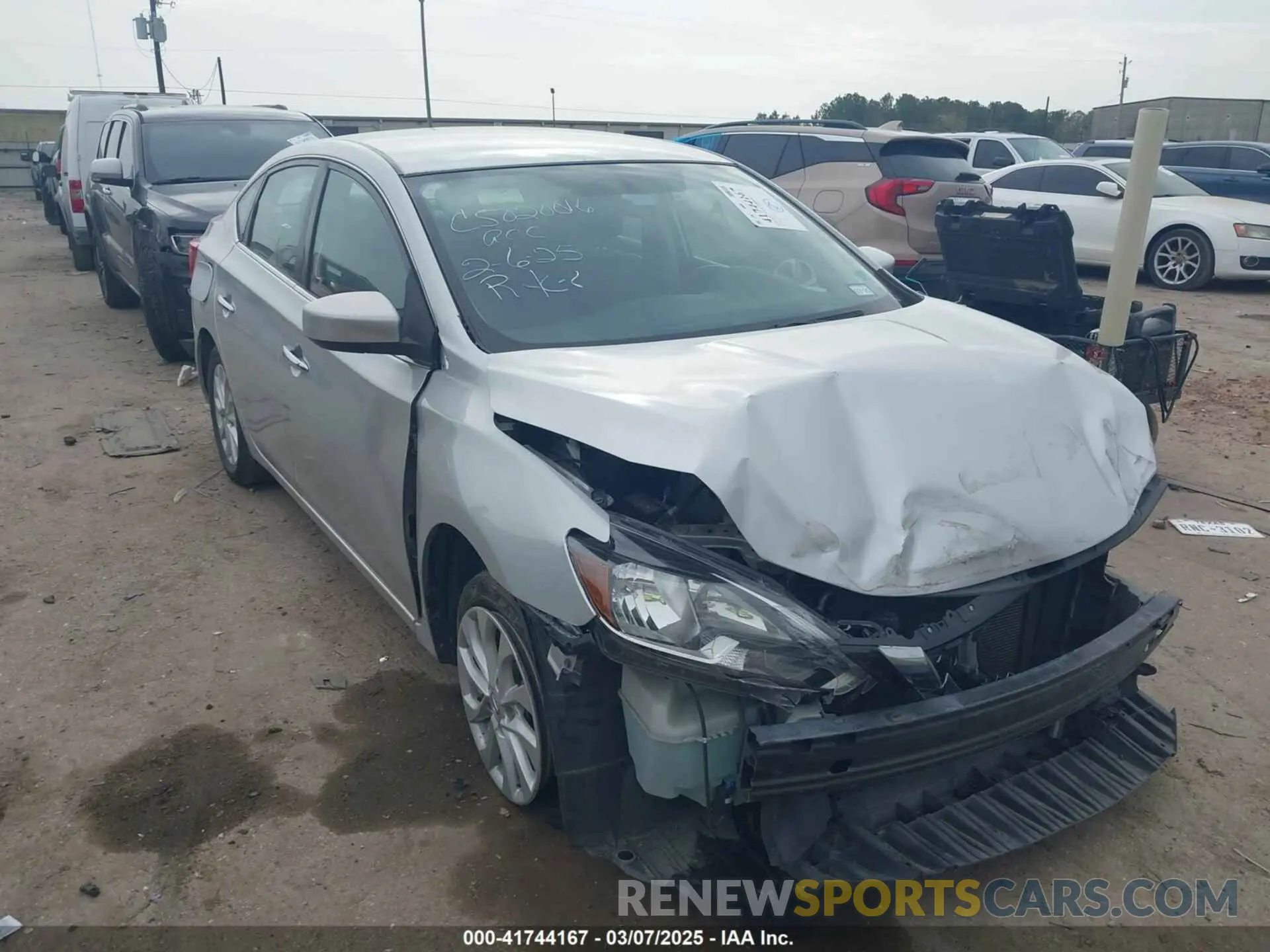1 Photograph of a damaged car 3N1AB7AP4KY327516 NISSAN SENTRA 2019