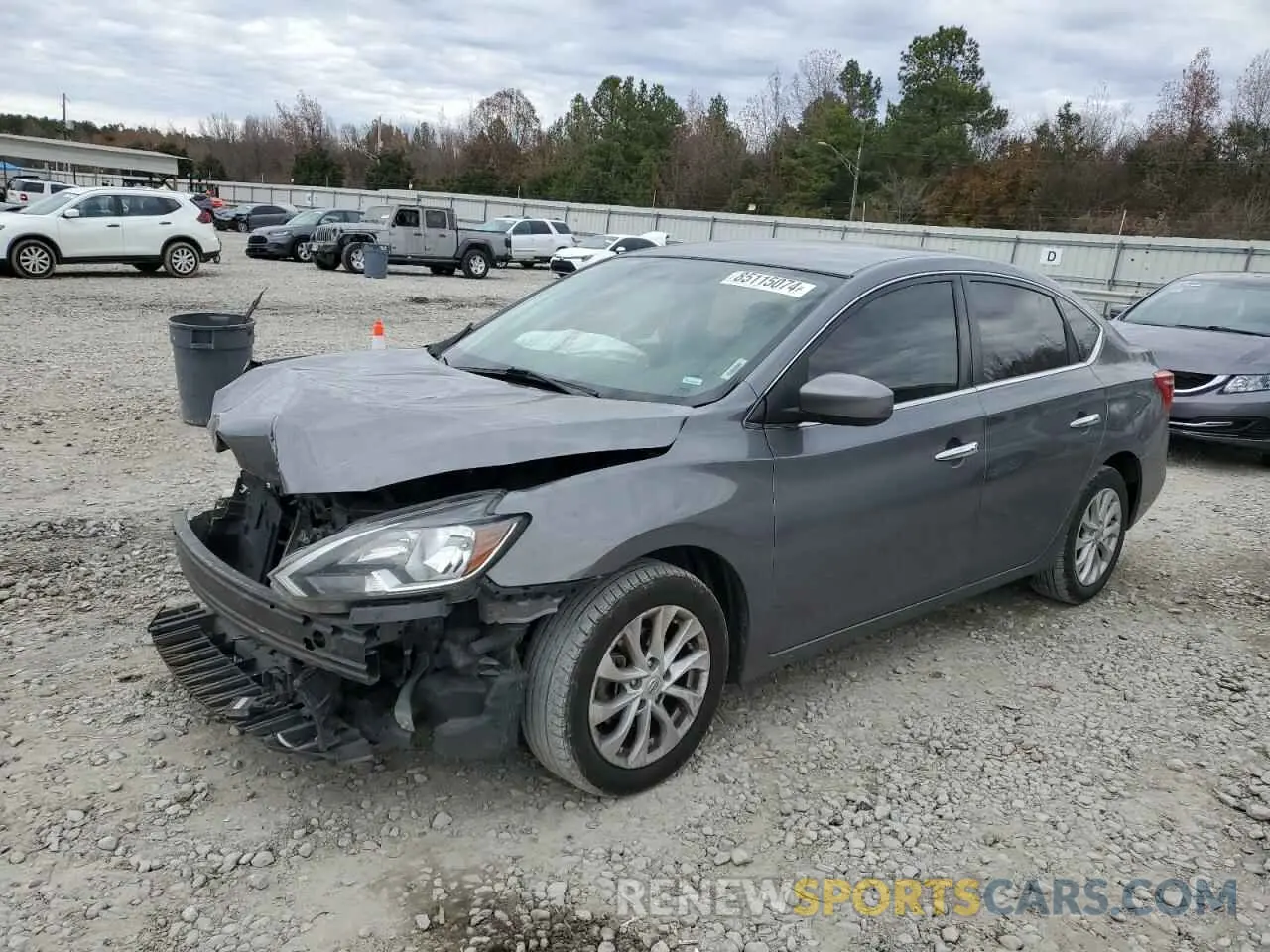 1 Photograph of a damaged car 3N1AB7AP4KY348866 NISSAN SENTRA 2019