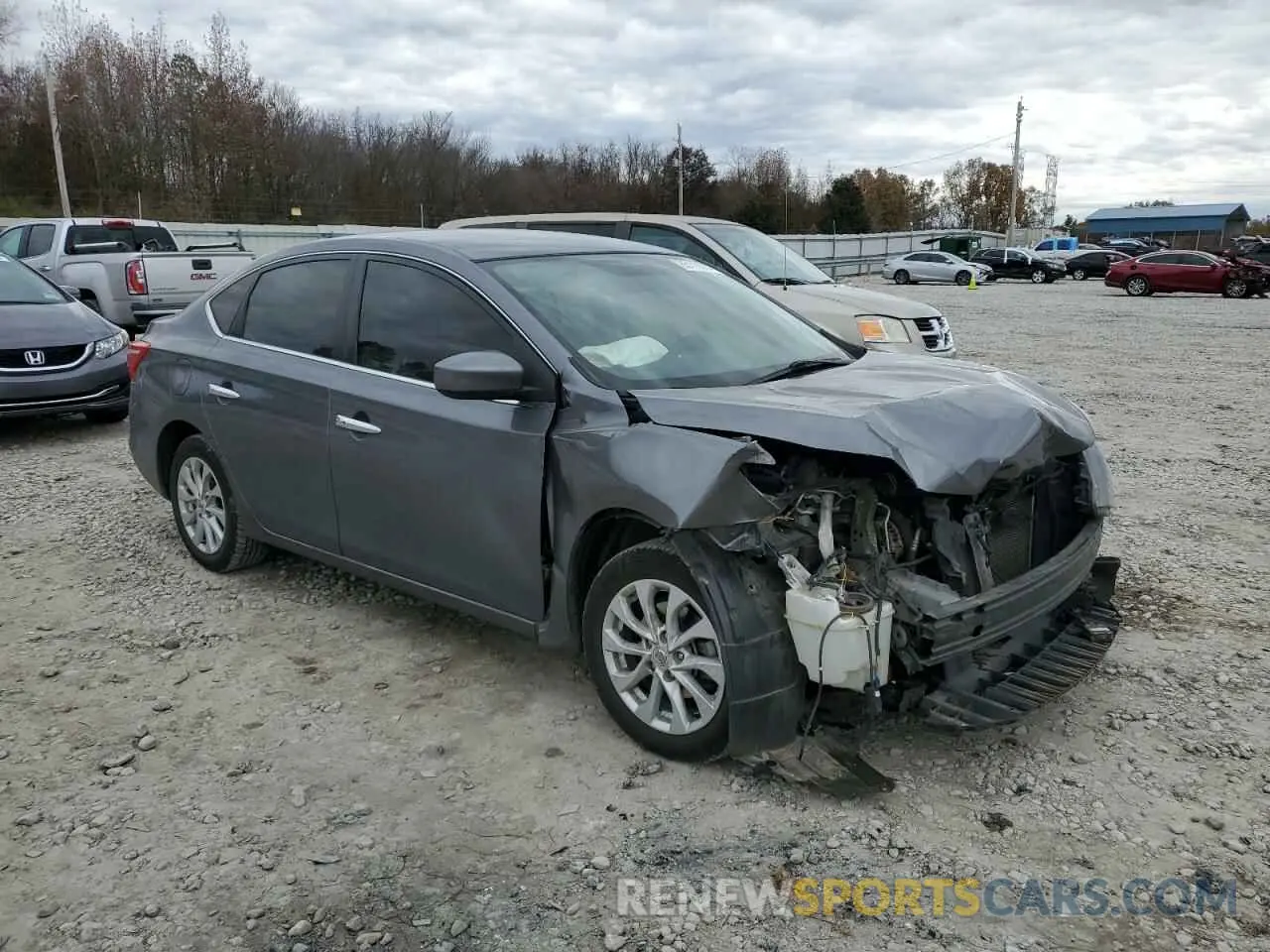 4 Photograph of a damaged car 3N1AB7AP4KY348866 NISSAN SENTRA 2019