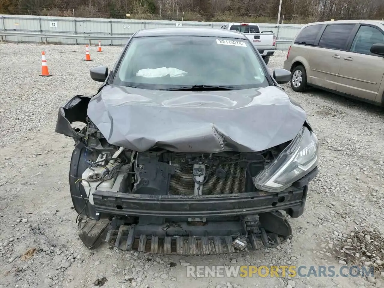 5 Photograph of a damaged car 3N1AB7AP4KY348866 NISSAN SENTRA 2019