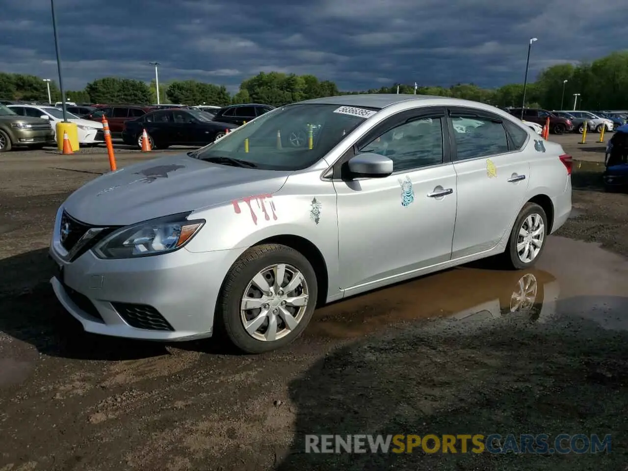 1 Photograph of a damaged car 3N1AB7AP4KY352240 NISSAN SENTRA 2019