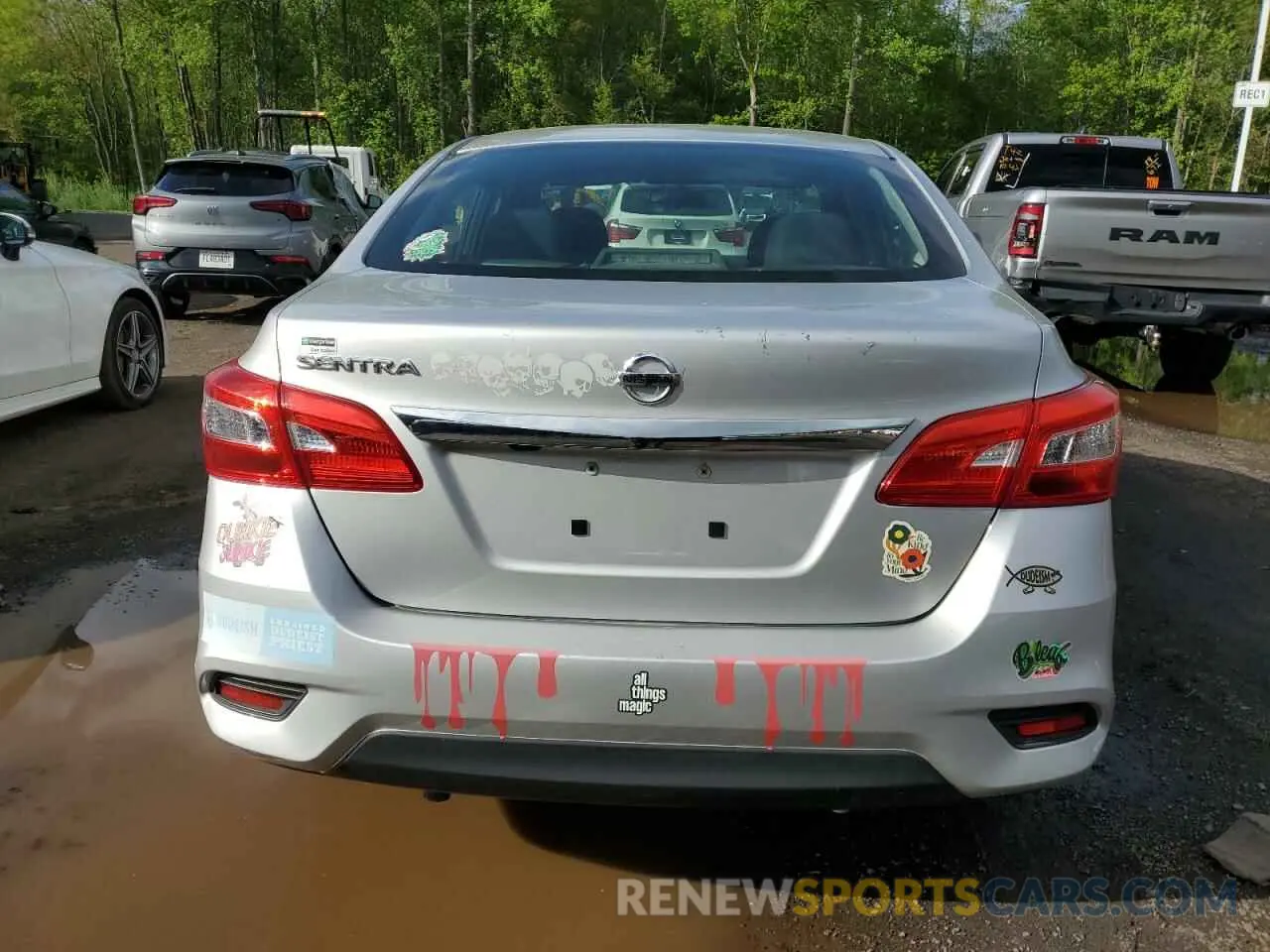 6 Photograph of a damaged car 3N1AB7AP4KY352240 NISSAN SENTRA 2019
