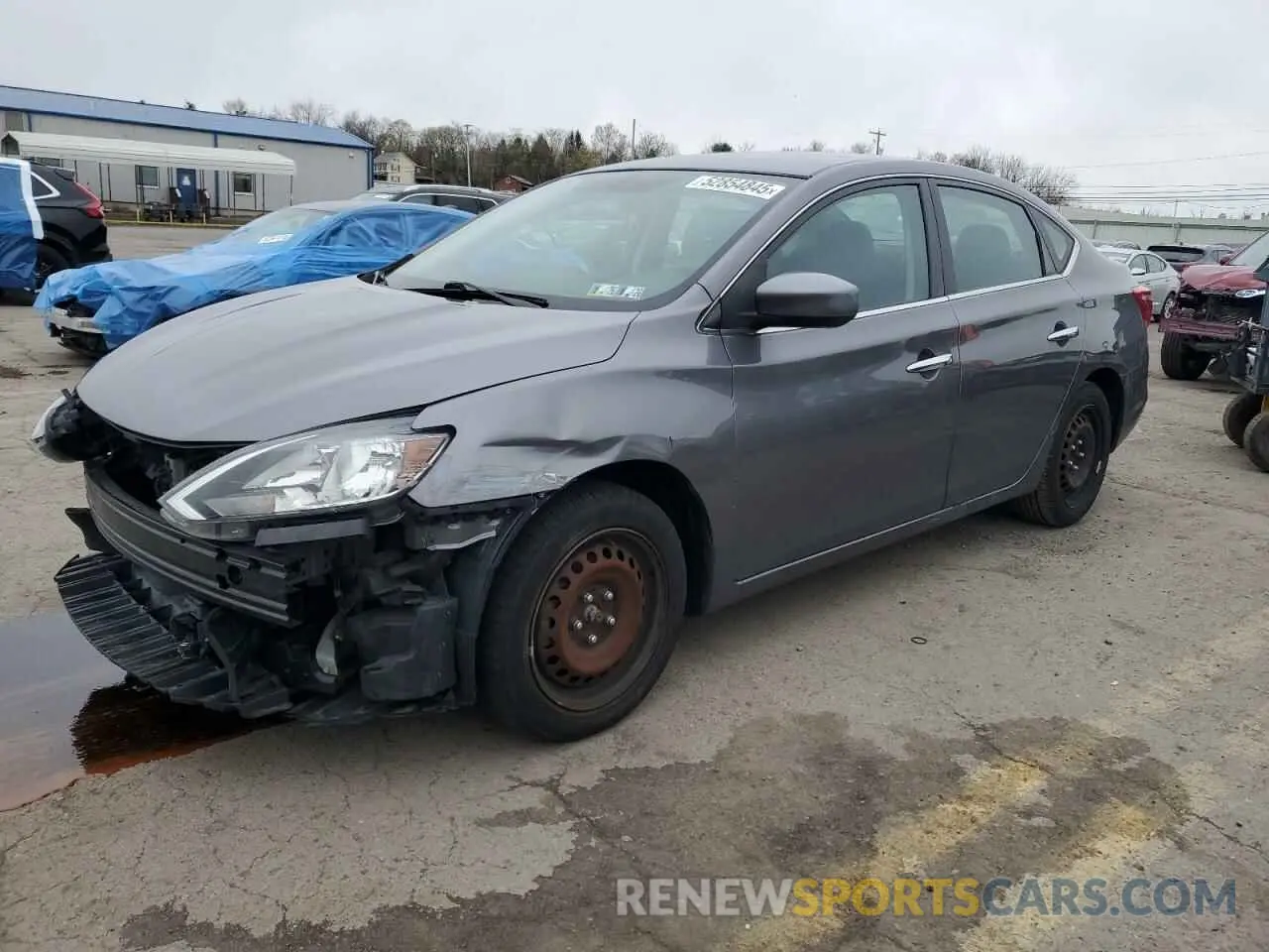 1 Photograph of a damaged car 3N1AB7AP4KY353565 NISSAN SENTRA 2019