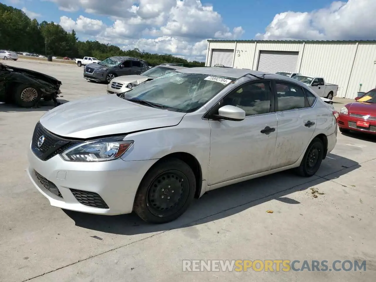 1 Photograph of a damaged car 3N1AB7AP4KY362265 NISSAN SENTRA 2019