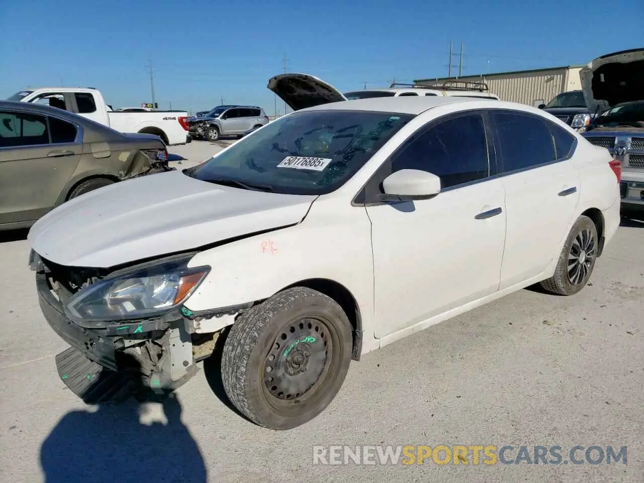 1 Photograph of a damaged car 3N1AB7AP4KY394861 NISSAN SENTRA 2019