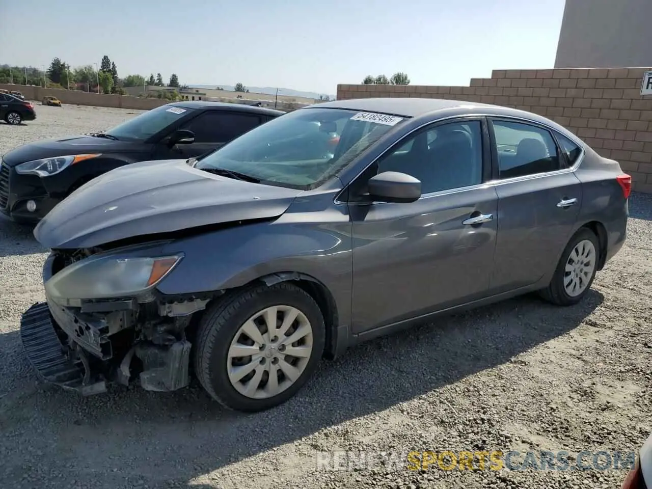 1 Photograph of a damaged car 3N1AB7AP4KY402067 NISSAN SENTRA 2019