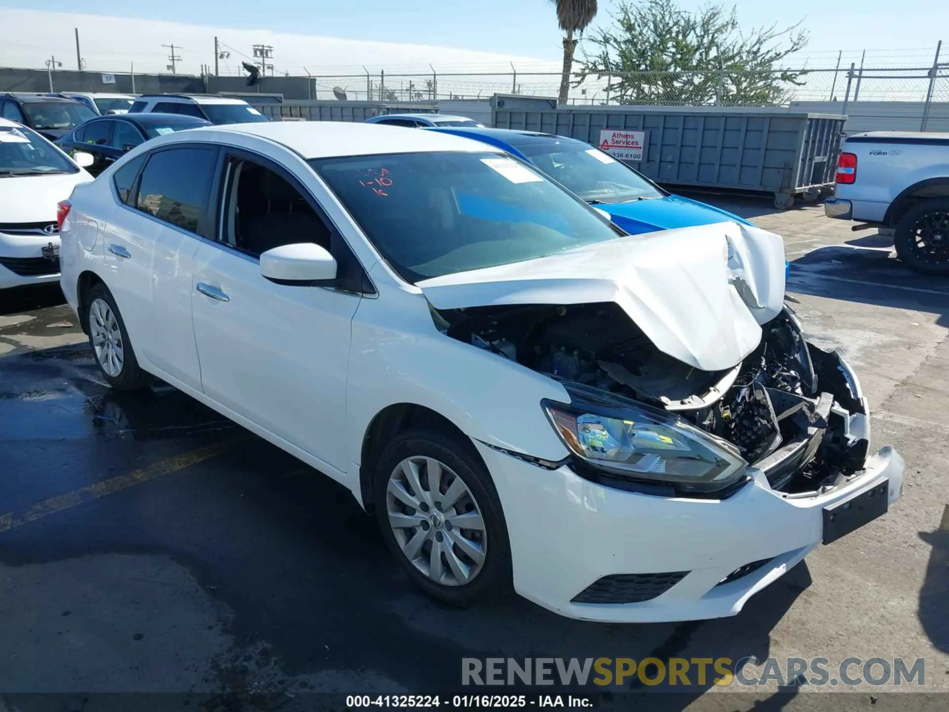1 Photograph of a damaged car 3N1AB7AP4KY406653 NISSAN SENTRA 2019